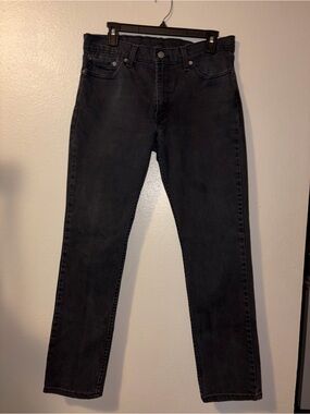 Levi's Men's Black Slim Straight Jeans